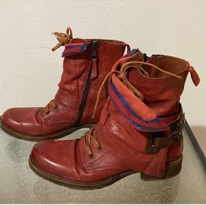 A.S.98 Vintage Red boots EU38 US8